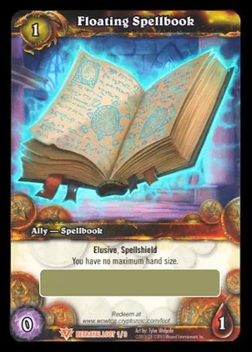 Wow loot card - card, floating