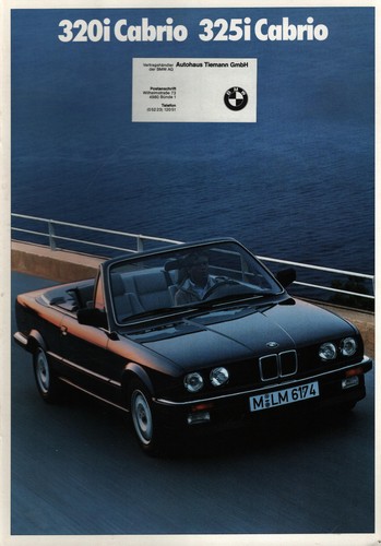 Prospekt bmw 3er cabrio 320i - prospekt,