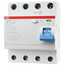ABB F204A-63/0,03 FI-Schutzschalter 4P,Typ A,63A,30mA