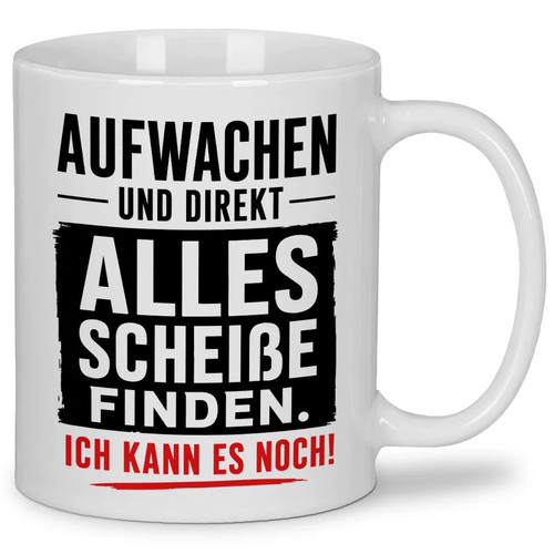 Aufwachen und direkt - , alles