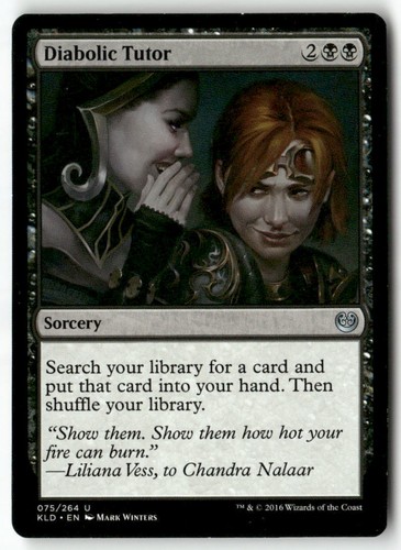Mtg diabolic tutor kaladesh - diabolic,