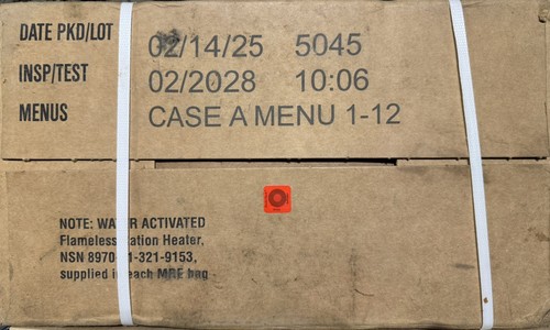 Army mre case isnpect - case,
