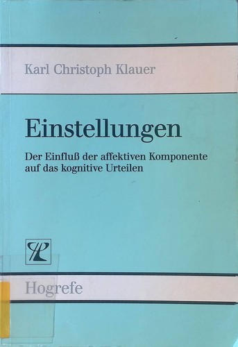 Einstellungen der einfluss - :,