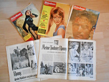 5x "MÜNCHNER ILLUSTRIERTE" 1955-1959 (D) - 10 SEITEN ROMY SCHNEIDER  IN INDIEN..