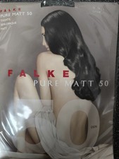 damen strumpfhose Pure Matt 50 Falke Gr M/L Cinder Neupreis 25€