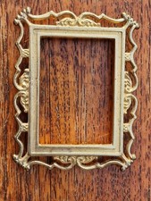alter Metall Bilderrahmen von alter Puppenstube