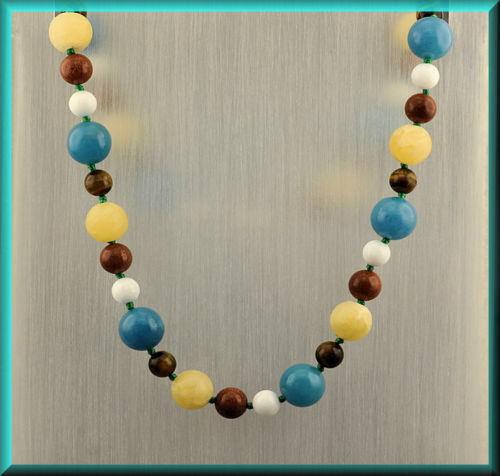 Collier achat tigerauge calsit - achat,