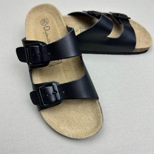 Damen leder pantoletten - damen,