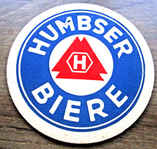 alter Bierdeckel Humbser Bier, beidseitig