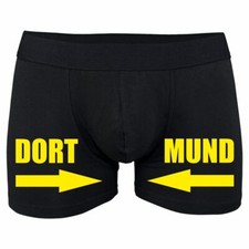Herren Männer Boxershorts lustige sprüche Dort Mund Dortmund motive gelb schwarz