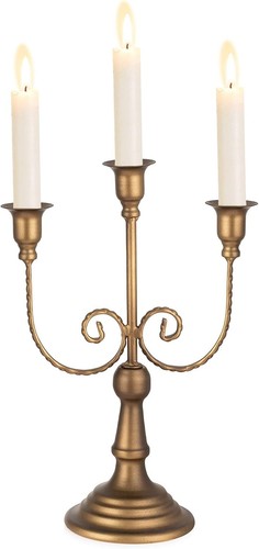 Kerzenständer bronze armig - bronze, 3-armig
