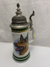 Bierkrug 0,5l mit Henkel Porzellan Stein Schäferhund