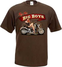 T Shirt im Schokoton  Motorrad