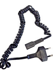 Universal Rasierer Spiralkabel ca. 1,4 mtr. Stromkabel Eurostecker Universal !
