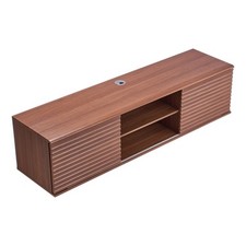 TV Schrank mit Schiebetüren Hängender Fernsehschrank Wandmontage 152cm