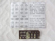 Spannungswähler-Einheit,  aus Grundig TK 41
