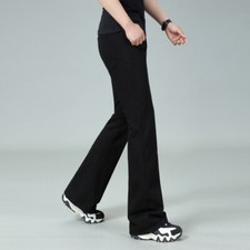 Herren Schlagjeans Slim Fit 60er 70er Vintage Bootcut Denim Hosen