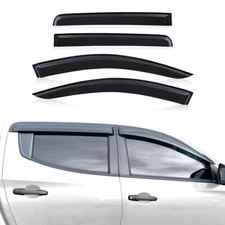 ?Rauchschwarz Windabweiser Regenabweiser für Mitsubishi L200 Triton 2015-23 DE