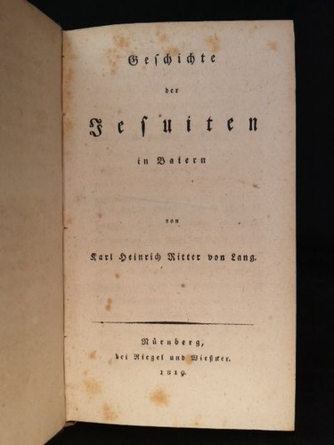 Geschichte der jesuiten - der, in