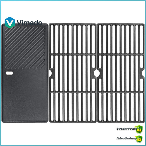 Grillrost gusseisen 43x63cm - gusseisen,