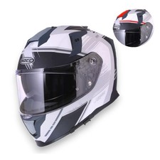 Integralhelm Rocc 342 in matt mit Sonnenblende für Motorrad & Roller & Quad