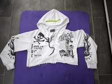 Oberteil Weste Hoodie BolerobBukeBuky aus Thailand Gothic Skull Tattoo S