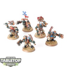 Orks - 5x Ork Nobz - bemalt