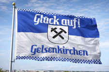 Fahne gelsenkirchen glück - fahne,