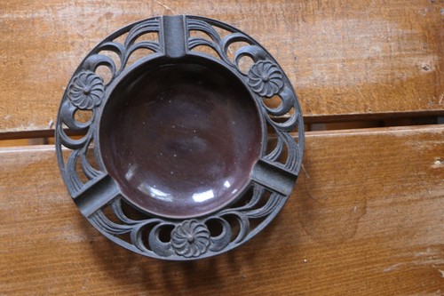 Aschenbecher vintage gusseisen - aschenbecher,