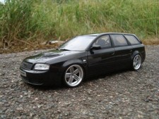 1:18 MTM Audi RS6 Avant mit 19 Zoll VW R Echt Alu Felgen Tuning Tiefer