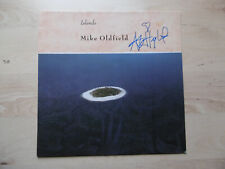 Anita Hegerland Mike Oldfield Autogramm signed LP-Cover "Islands Vinyl