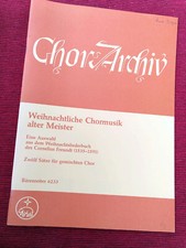Weihnachtliche Chormusik alter