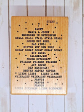 Motivstempel Nacht Maria & Josef * Schreibmaschinenlyrik © 2018 ® HEINDESIGN