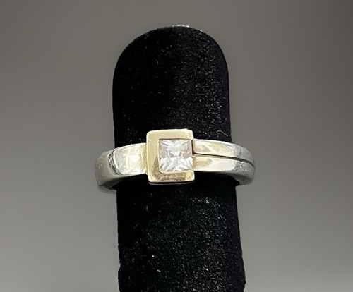 925 silberring bicolor - 925/-, silberring,
