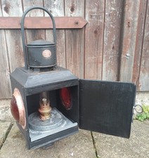 schöne alte Bahnlampe, Petroleumlaterne, Pfahllaterne, Alter ca. 80 bis 100 Jahr