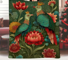 SET ! Wohndecke Tagesdecke Kuscheldecke Teddyfell Sofa Bett Decke Kinder floral