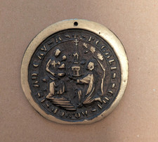 Stadtsiegel Medaille Aachen 1327 Bronzeguss