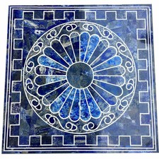 30 Zoll quadratischer blauer Marmor italienische Couchtischplatte Luxus...