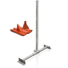 Dachsparrenhalter 1m Mast SAT Sparrenhalter Dach Aufsparrenhalter Frankfurter