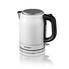 Wasserkocher Cloer-4511 Edelstahl weiß Wasserstandsanzeige, 1 Liter, (Gebraucht)