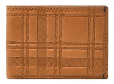 FOSSIL Front Pocket Wallet Bifold Kartenetui Camel Neu