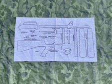 US. | USMC. | M16A2 Rifle Disassembly Mat | Cloth | Boot Camp | Post Vietnam