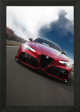 Alfa romeo gerahmtes wandbild - alfa,