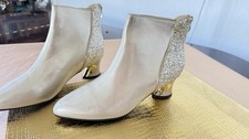 Goldene Stiefelette Glitzer Gr