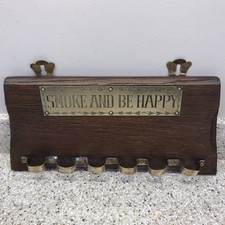 Vintage Pfeifenhalter aus Holz