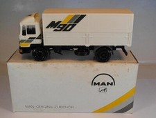 Conrad 1/50 Nr. 4173 MAN M90 LKW Pritsche/Plane Eigenwerbung OVP #8380
