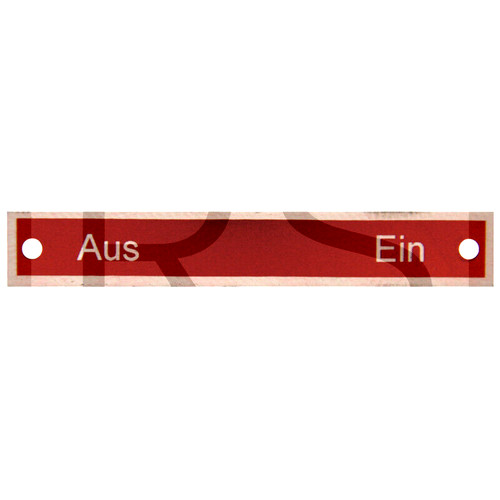 Schild aus ein - aus, für