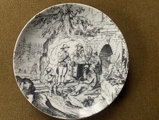 Bergbau Motiv Stollenmundloch 1857, Fürstenberg Porzellan Teller,Glückauf-Verlag