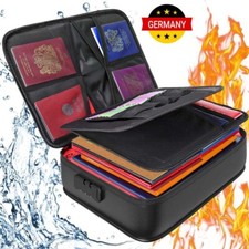 Feuerfeste Dokumentenbox Dokumententasche Wasserdicht Geldkassette Feuersiche