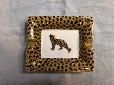Leoparden Aschenbecher aus Porzellan, extravagantes Design